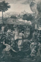 Le bûcher de John Huss par le Conseil de Constance, 6 juillet 1415, 1907