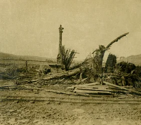 Le Calvaire aux Éparges, nord de la France, vers 1914-1918