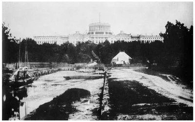 Le Capitole sans son dôme, Washington DC, USA, vers 1858, 1955