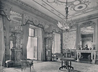 La salle centrale, palais de Buckingham, coin sud-est, 1939