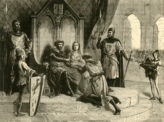 La Cérémonie du service féodal, IXe-Xe siècle, 1890