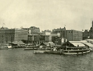 Le quai circulaire, Sydney, 1901