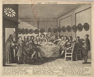 La Commission, Planche 10 : Illustrations de Hudibras de Samuel Butler, 1725-30