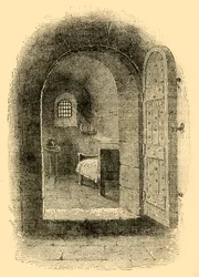 La cellule des condamnés à Newgate, vers 1872