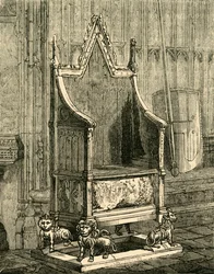 La chaise du couronnement, 1881.