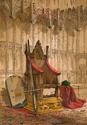 La chaise du couronnement, vers 1845, 1864