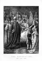 Le couronnement de la reine Victoria, abbaye de Westminster, Londres, 28 juin 1838, 1899