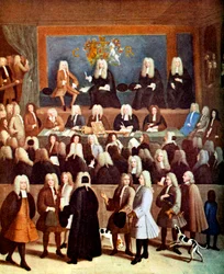 La Cour de la Chancellerie sous le règne de George I, 18ème siècle