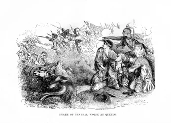 La mort du général Wolfe à Québec, 1759, 1872