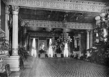La salle Est à la Maison Blanche, Washington DC, USA, 1908