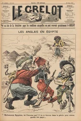 Les Anglais en Égypte. Caricature de Le Grelot, 22 mars 1896, 1896