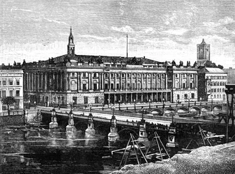La Bourse et le pont Frédéric, Berlin, 1900