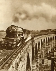 Le Flying Scotsman...trajet sans arrêt entre Kings Cross et Newcastle, 11 juillet 1927