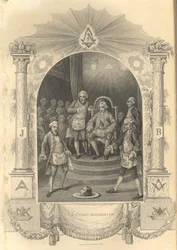 La cérémonie des francs-maçons français, 1844
