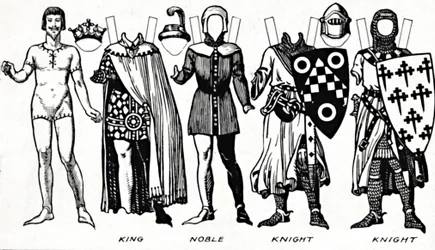 La Galerie du costume britannique : Robe portée sous le règne du premier Édouard, vers 1934