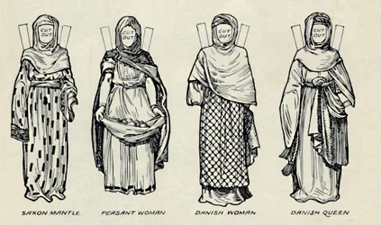 La Galerie du Costume Britannique : La tenue des Danois et des Anglo-Saxons tardifs, c1934