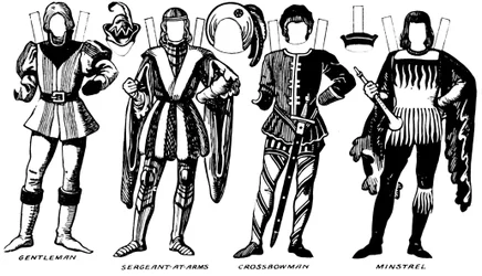 La Galerie du costume britannique : Les robes portées sous le règne de Richard III, vers 1934