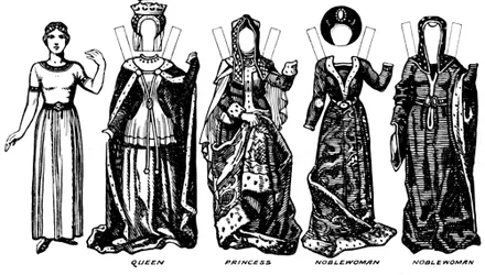 La Galerie du costume britannique : Les robes portées sous le règne de Richard III, vers 1934