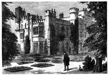 Le Jardin, Château de Hawarden, Flintshire, Pays de Galles, 19ème siècle