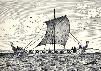 Le navire de Gokstad - Une reconstruction, 1935