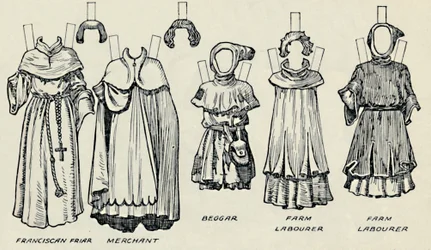 La Grande Galerie du Costume Britannique : Tenues variées portées à l