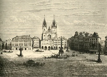 La Grande Place, Prague, 1890