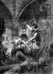 Les conspirateurs de la Conspiration des Poudres au travail, vers 1902