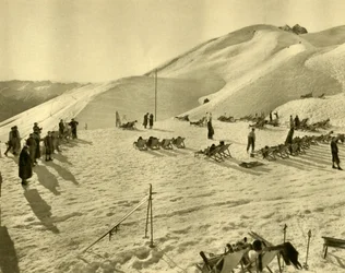 Le télésiège Hafelekarbahn, Innsbruck, Tyrol, Autriche