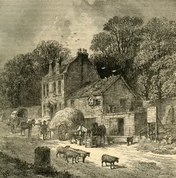 La Maison à mi-chemin, Kensington, 1850, vers 1876