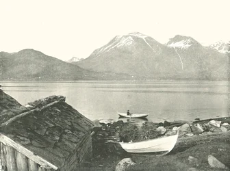 Le Hardangerfjord à Rosendal, Norvège, 1895