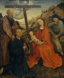 La Sainte Famille avec Saint Paul et un donateur