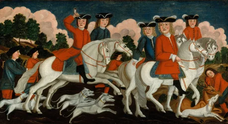 La partie de chasse, New Jersey, vers 1750