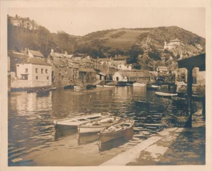 Le port intérieur - Polperro, 1927