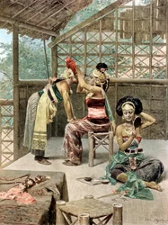 Les danseurs javanais, Exposition Universelle, Paris, 1889