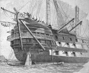 La pose du câble atlantique, 1857 : H.M.S. Agamemnon..., 1901
