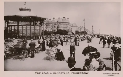 Le Leas et le kiosque à musique, Folkestone, fin du 19e-début du 20e siècle