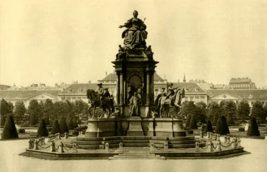 Le monument de Maria Theresia, Vienne, Autriche, vers 1935