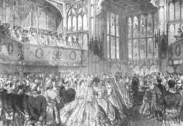 Le mariage de la princesse Hélène avec le prince Christian de Schleswig-Holstein, 1866, 1901
