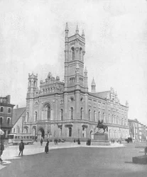Le temple maçonnique, Philadelphie, États-Unis, vers 1900.