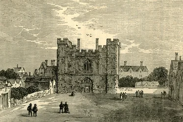 Le monastère de Saint-Jean de Jérusalem, Clerkenwell - La porte vue de l