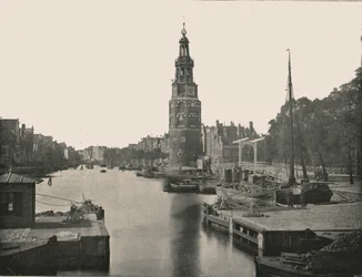 La Montelbaanstoren, Amsterdam, Pays-Bas, 1895