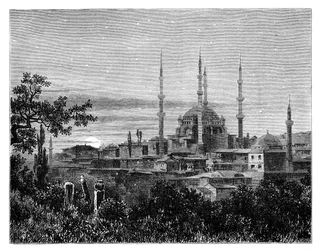 La Mosquée de Selim II à Andrinople, Turquie, vers 1888