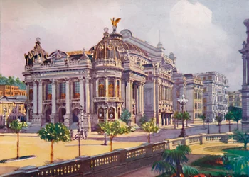 Le Théâtre Municipal, Avenida Rio Branco, 1914