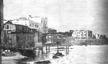 Le Vieux Port, Alexandrie, vers 1882