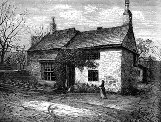 Le vieux manoir, Morley, Leeds, West Yorkshire, lieu de naissance de Sir Titus Salt, vers 1880