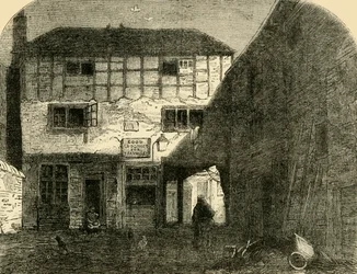 Le Vieux Lion Rouge, de face, vers 1872
