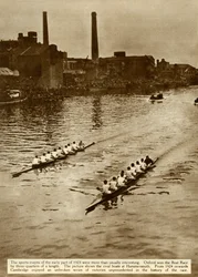 La course de bateaux Oxford et Cambridge, Londres, 1923