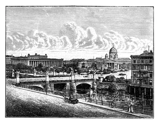 Le pont du palais et le jardin de plaisance, Berlin, Allemagne