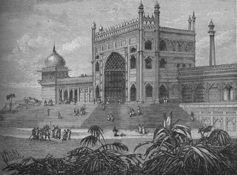 Le Palais de Delhi, vers 1880
