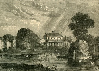 Le Pavillon, Hans Place, en 1800, vers 1876